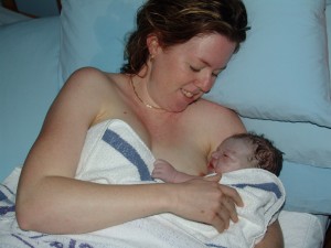 Megan after her second (much more empowering) birth